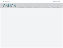 Tablet Screenshot of caligninc.com